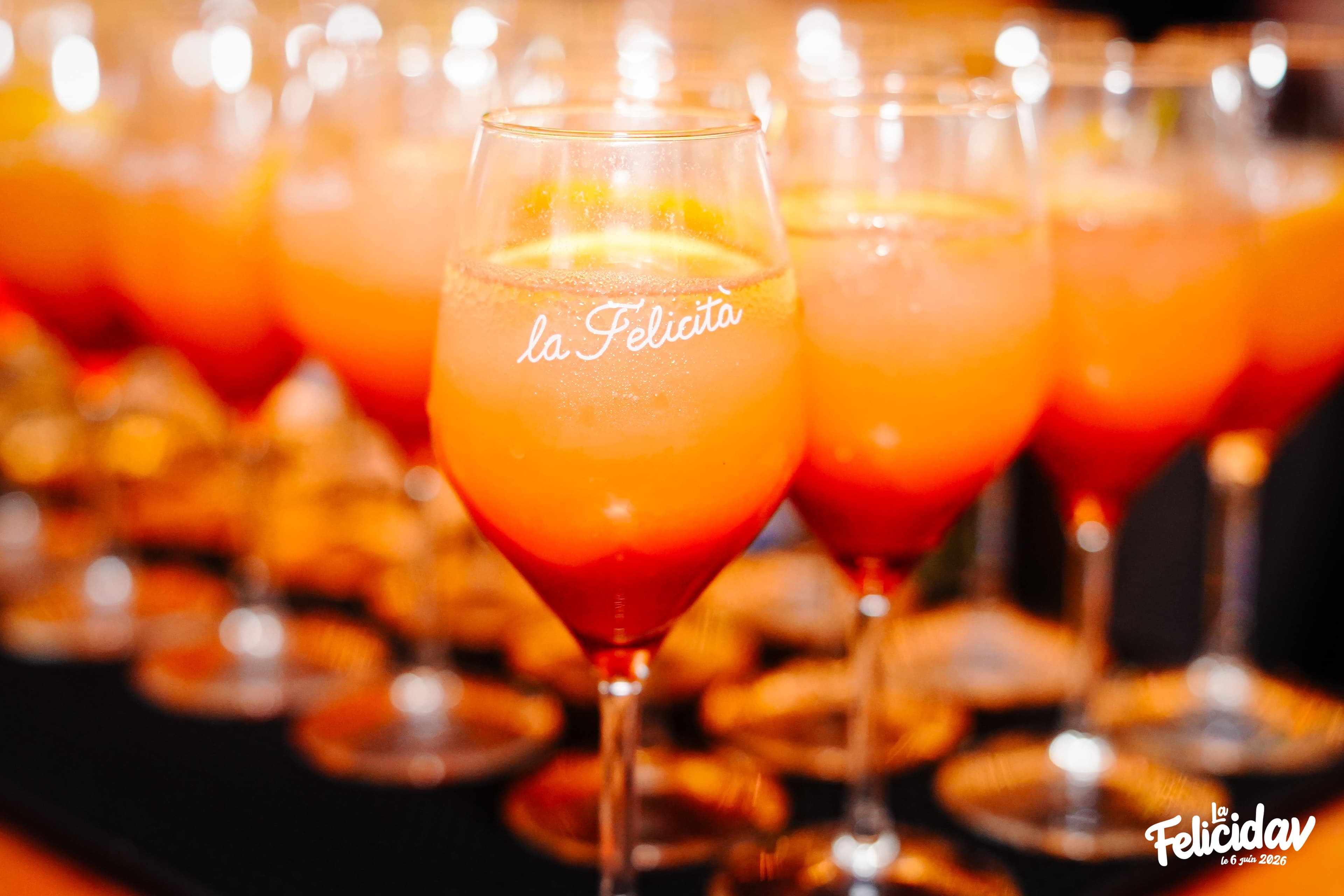 Spritz servis pendant la soirée Davidson