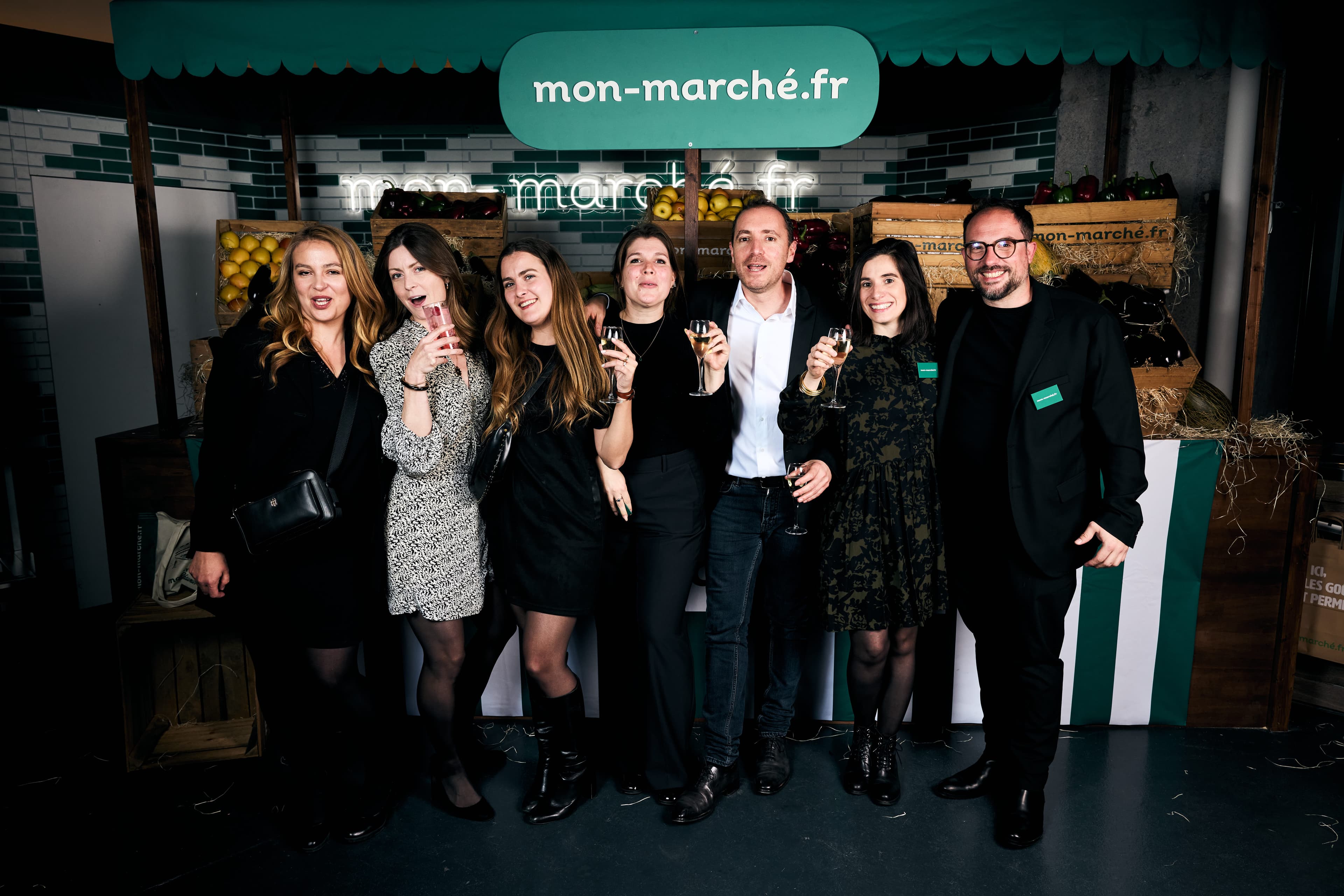 Invités au photocall mon-marché.fr