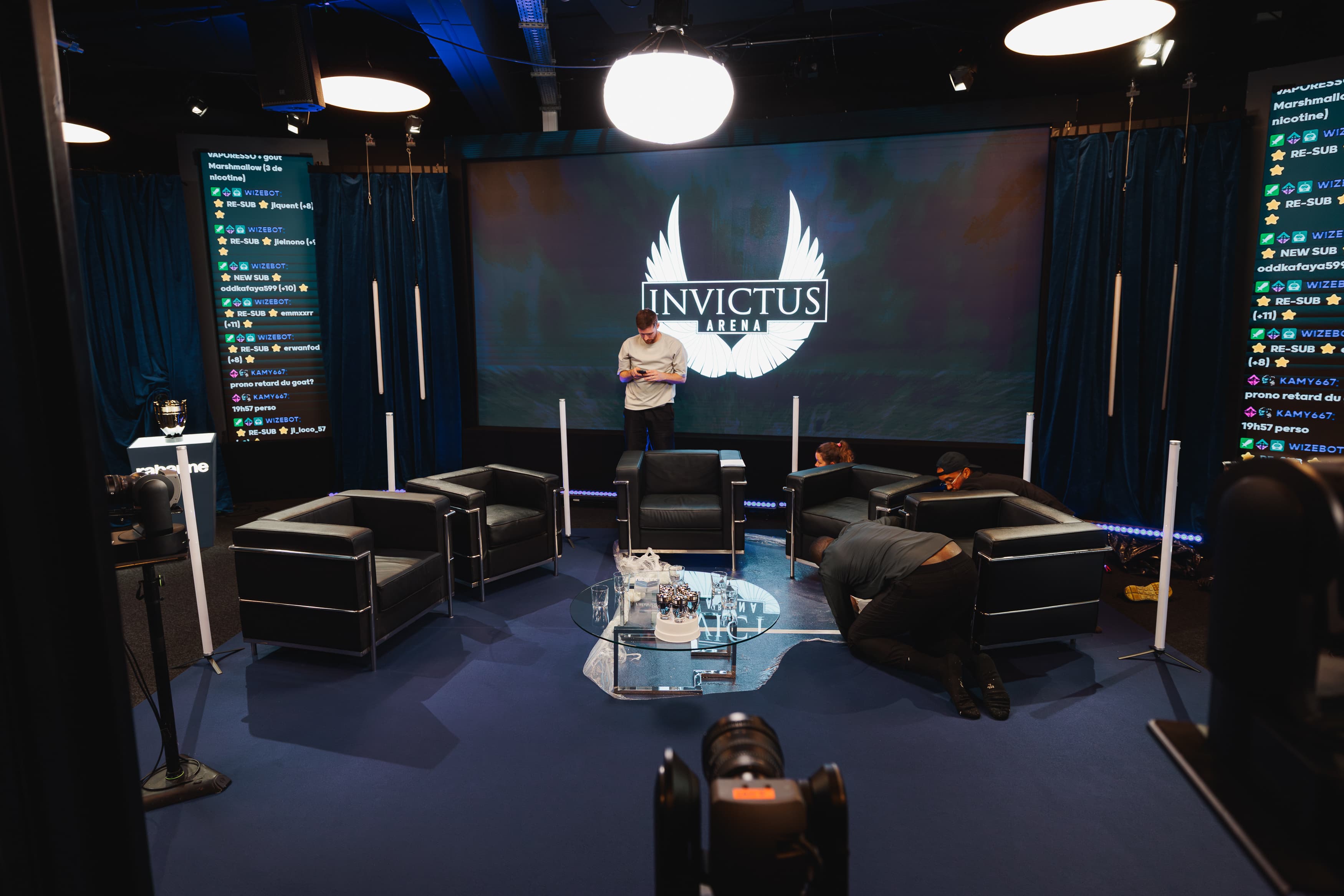 Plateau du live Twitch Invictus Arena de Rabanne